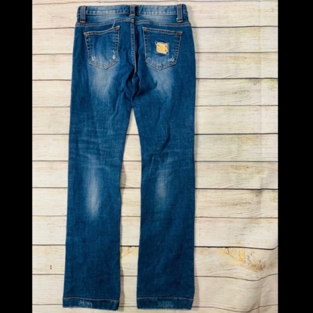 Vintage Y2K 00’s Dolce & Gabbana Distressed Straight Leg Jeans